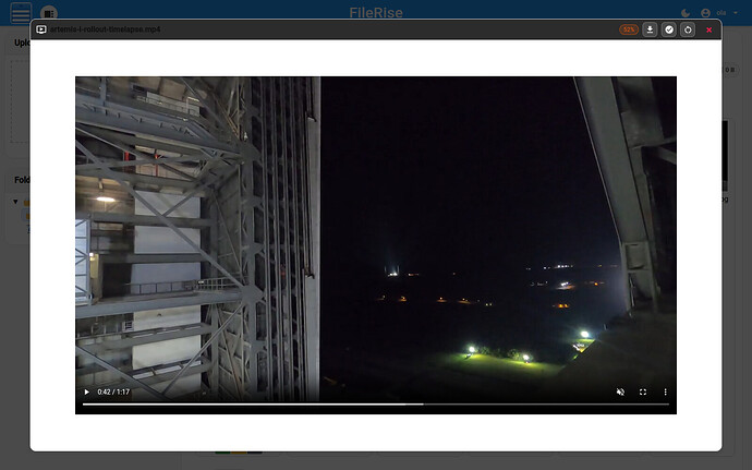 Video preview in FileRise
