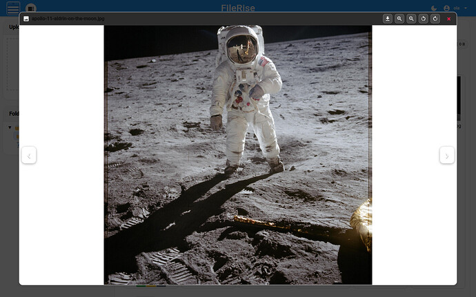 Image preview in FileRise