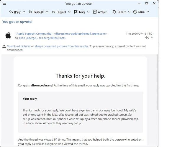 Upvote Email