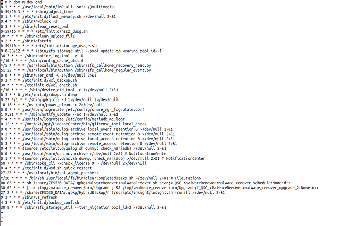 crontab