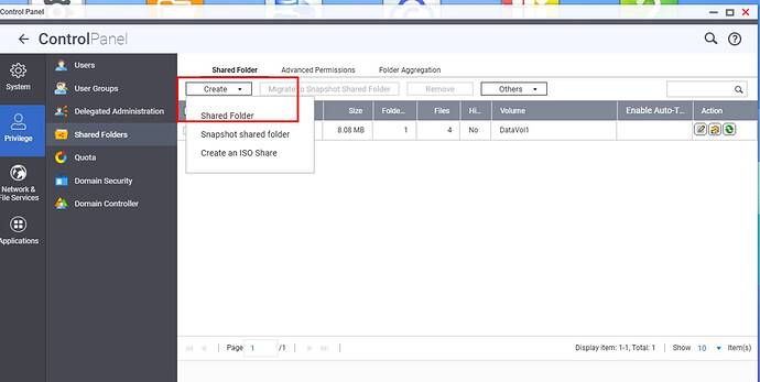 Restore shared folder 4