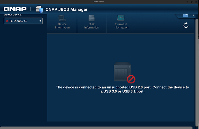 4. Not connected to USB3